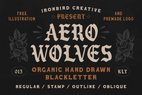 Aero Wolves: A Bold Blackletter Font That Elevates Real Business Branding