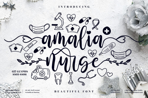 Amalia Nurse: A Romantic Script Font for Elegant Web Design