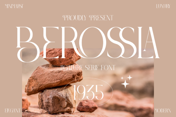 Berossla: An Elegant Serif Font for Digital Branding