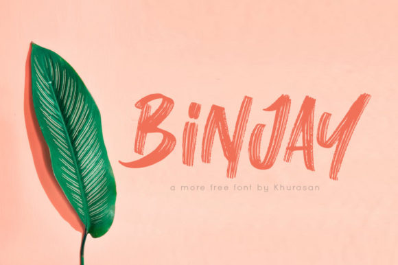Binjay: A Handwritten Font That Feels Like a Thoughtful Pause