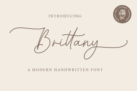 Brittany: A Handwritten Font That Feels Like a Thoughtful Pause