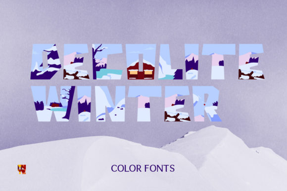 Decolite Winter: A Playful Color Font for Warm, Wintry Branding