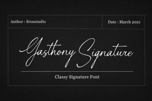 Gasthony Signature: A Delicate Script Font for Digital Branding