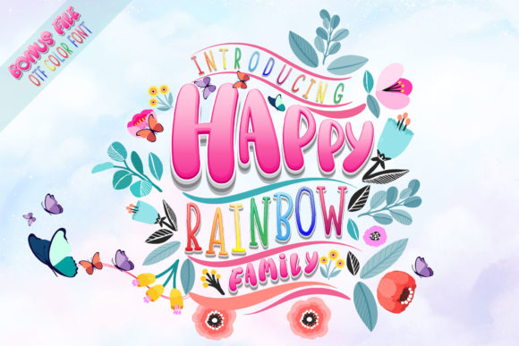 Happy Rainbow Family Font for Warm, Trustworthy Branding