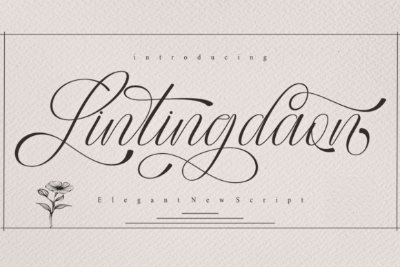 Lintingdaon Script: A Romantic, Professional Font for Small Business Branding