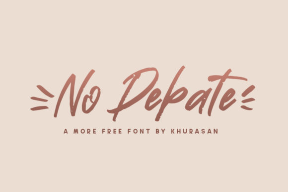 No Debate Font Review: A Cool Choice for Campaigns