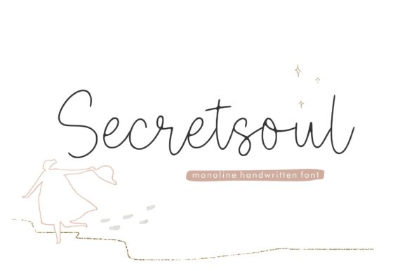 Secretsoul Monoline: A Refined Script Font for Editorial Design
