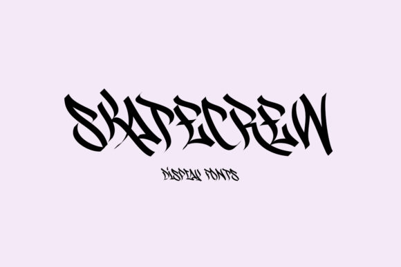 Skatecrew: A Wildstyle Font That Speaks With Joy