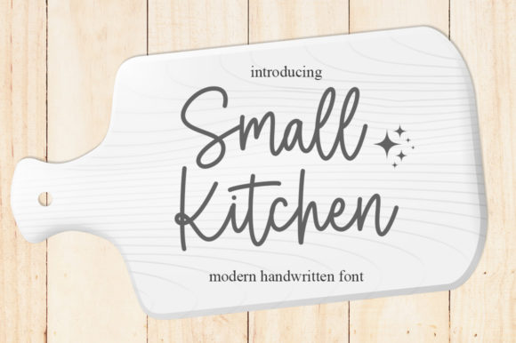 Small Kitchen: A Graceful Script Font for Editorial Warmth