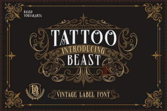 Tattoo Beast: A Bold Blackletter Font for Digital Impact