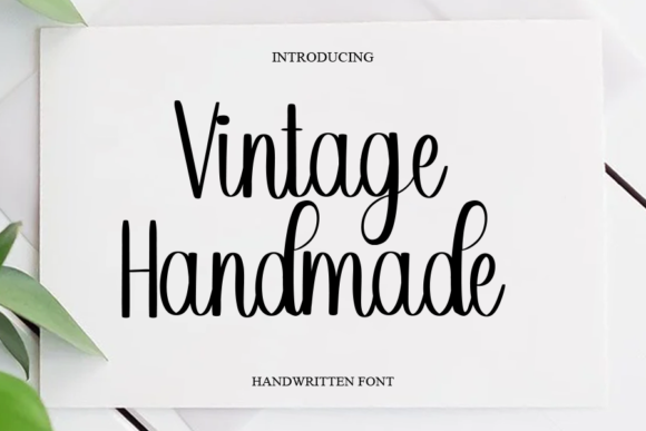 Vintage Handmade: A Warm, Timeless Script Font for Makers