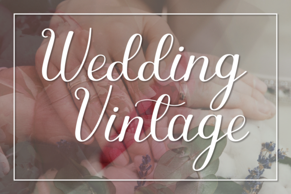Wedding Vintage: A Refined Script Font for Brand Elegance