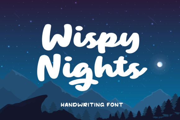 Wispy Night: A Bold Handwritten Font for Crafters & Sellers